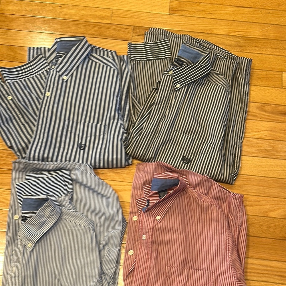 Striped Button-Down Shirts Set